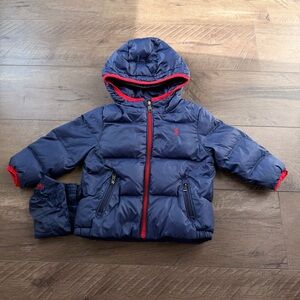 18M Ralph Lauren Down Coat Navy Puffer Warm Winter Preppy Classic